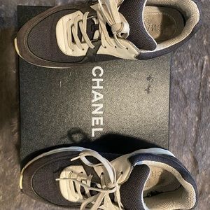 CC VELVET CALFSKIN AND MIXED FIBERS SNEAKERS